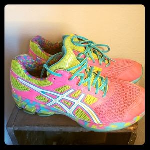 Asics Gel-frantic7 colorful shoes